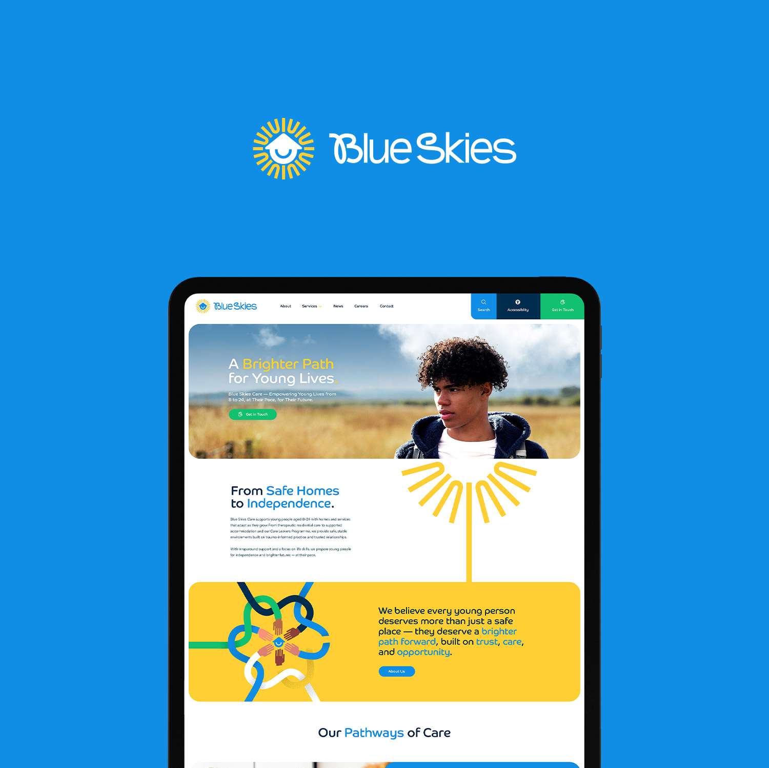 Supporting Brighter Futures. Blue Skies Care.