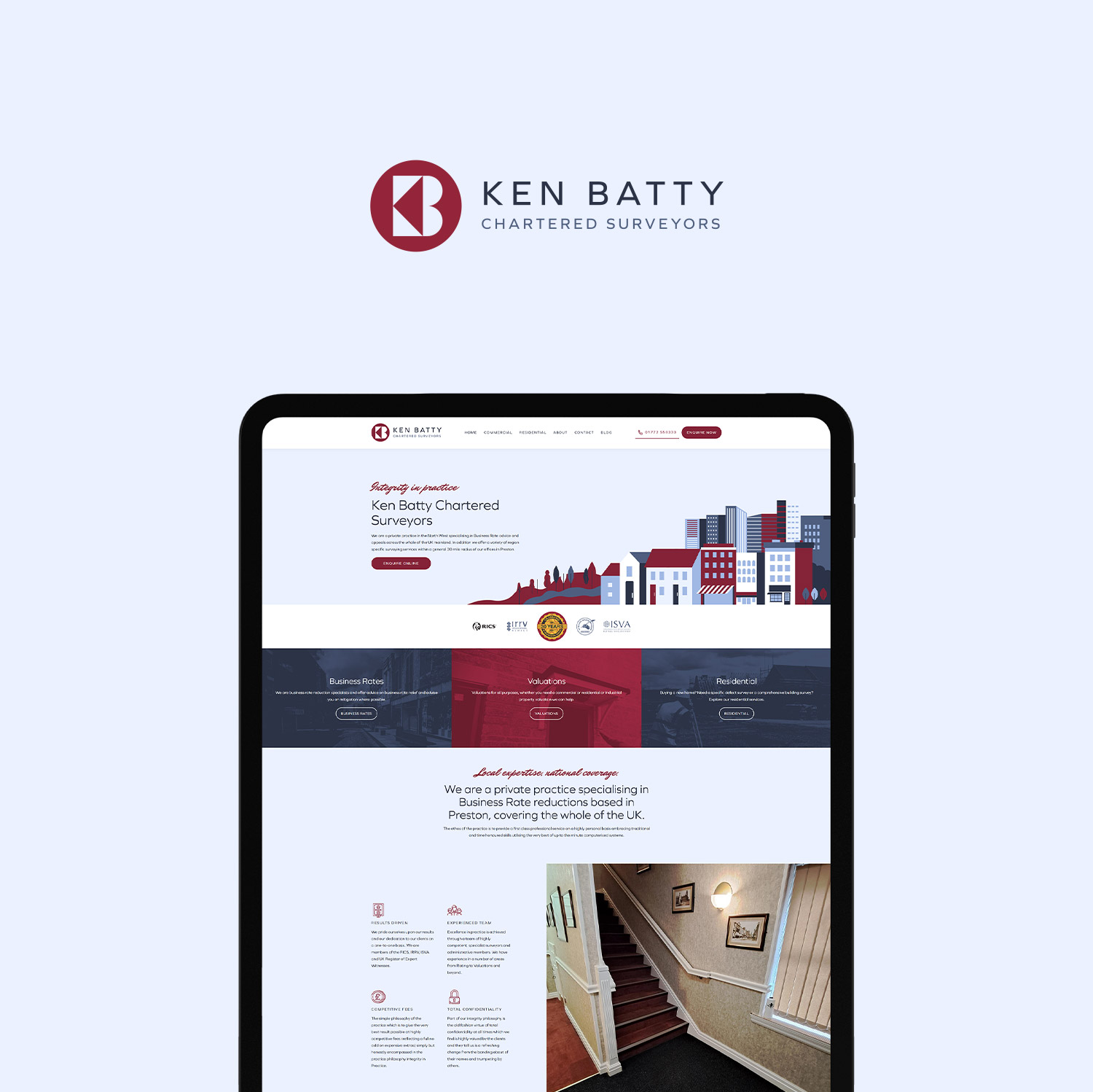 A Modern Take on a Trusted Name. Ken Batty Surveyors.